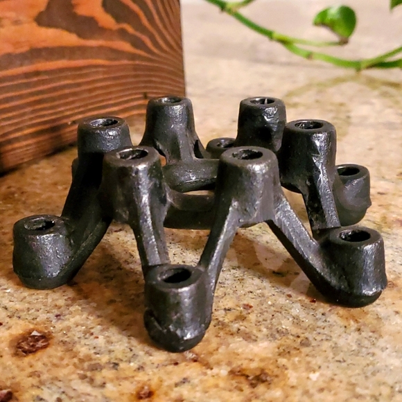 Accents Vintage Black Cast Iron Modernist Candle Holder Poshmark